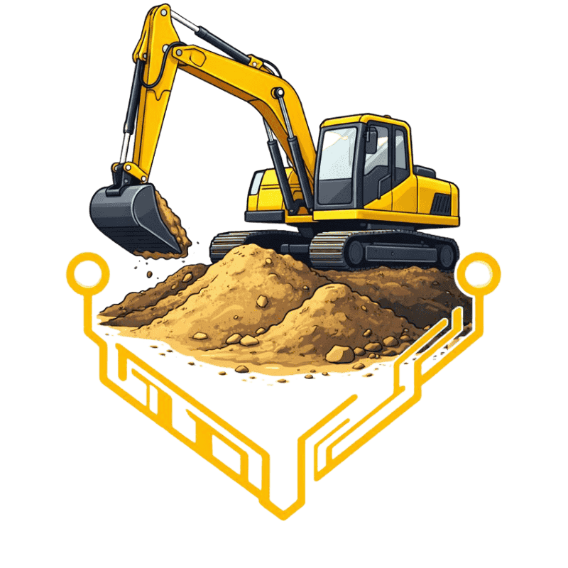 Anlægsopgaver - gravemaskine med GBT kredsløb